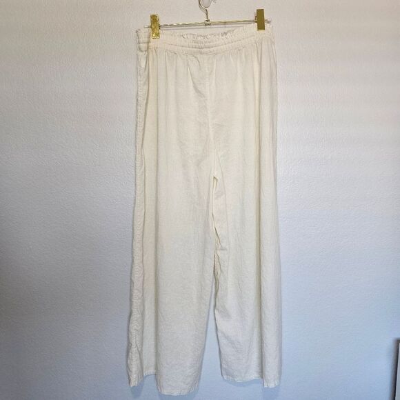 Calia | SET Front Tie Top & Wide Straight Leg Relaxed Pants, Womens Large XL - Picture 8 of 9